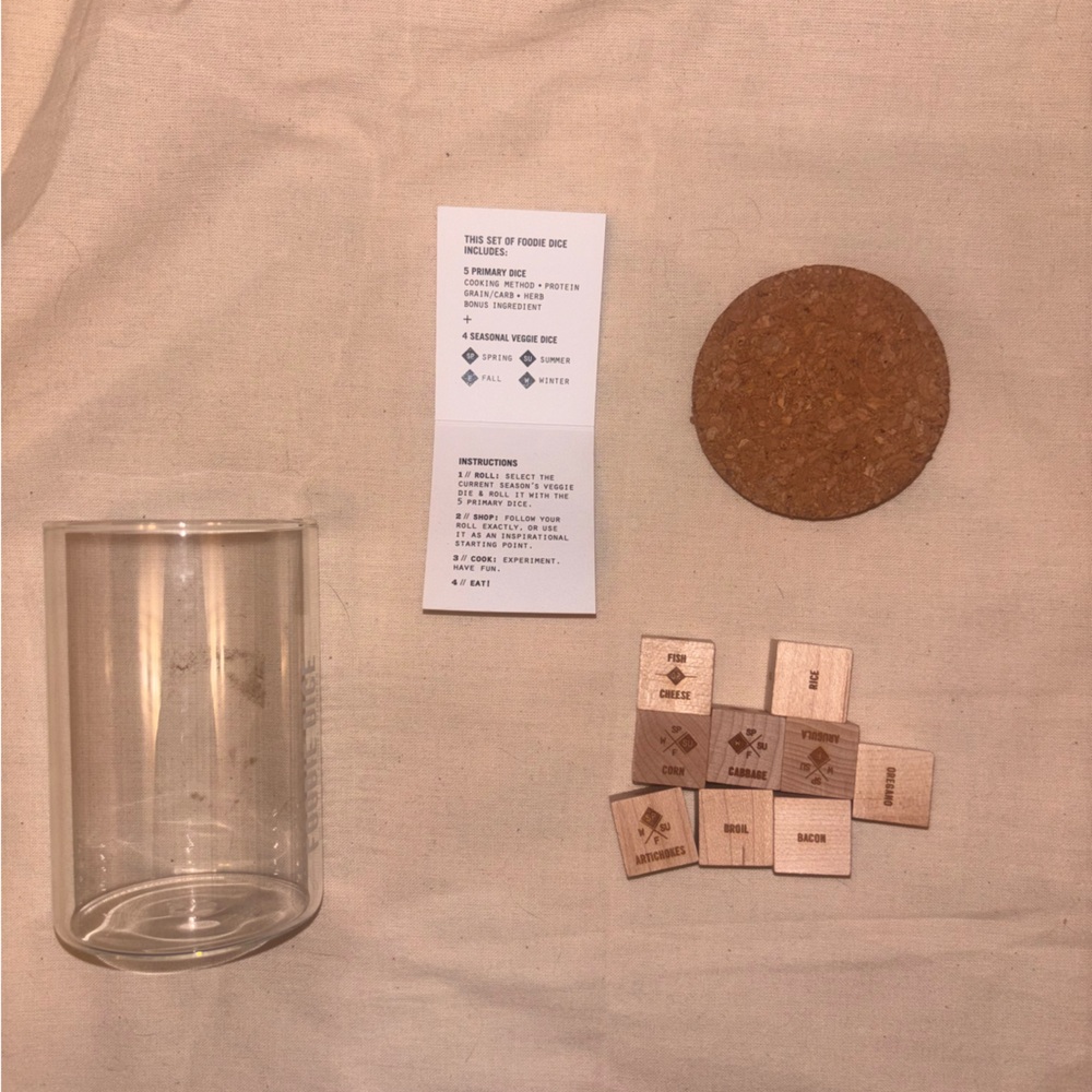 Foodie Dice New Edition: Set of 9 Dice for Inspiring Creative, Seasonal Meals